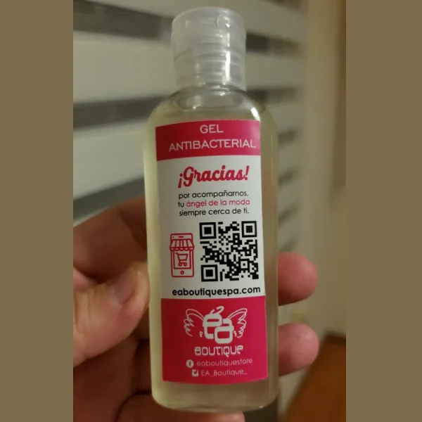 Gel antibacterial personalizado